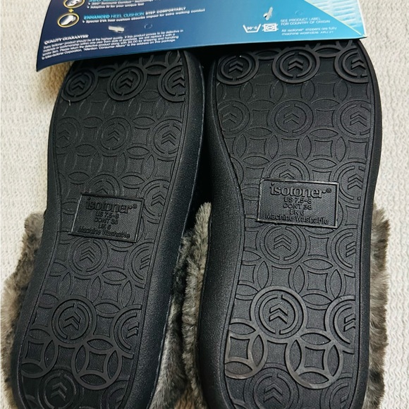 ISOTONER WOMEN’S SABRINE HOODBACK SLIPPERS - Picture 6 of 10